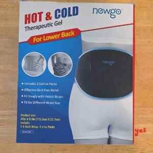 Black Therapeutic Gel Pack for Lower Back